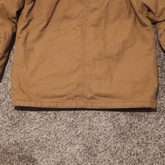 Genuine Dickies Men's Hooded Canvas Shirt Jacket Color Brown - Picture 7 of 8